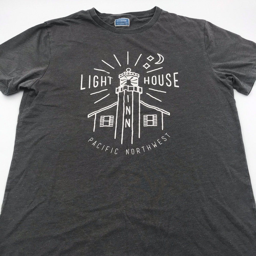 J. Crew Charcoal Lighthouse Tee
